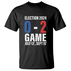 Trump Supporter T Shirt Election 2024 Game 0 2 Score July September Never Surrender TS11 Black Print Your Wear