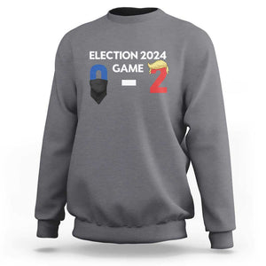 Funny Trump Supporter Sweatshirt Election 2024 Game 0 2 Score Blond Hair Assassin TS11 Charcoal Print Your Wear