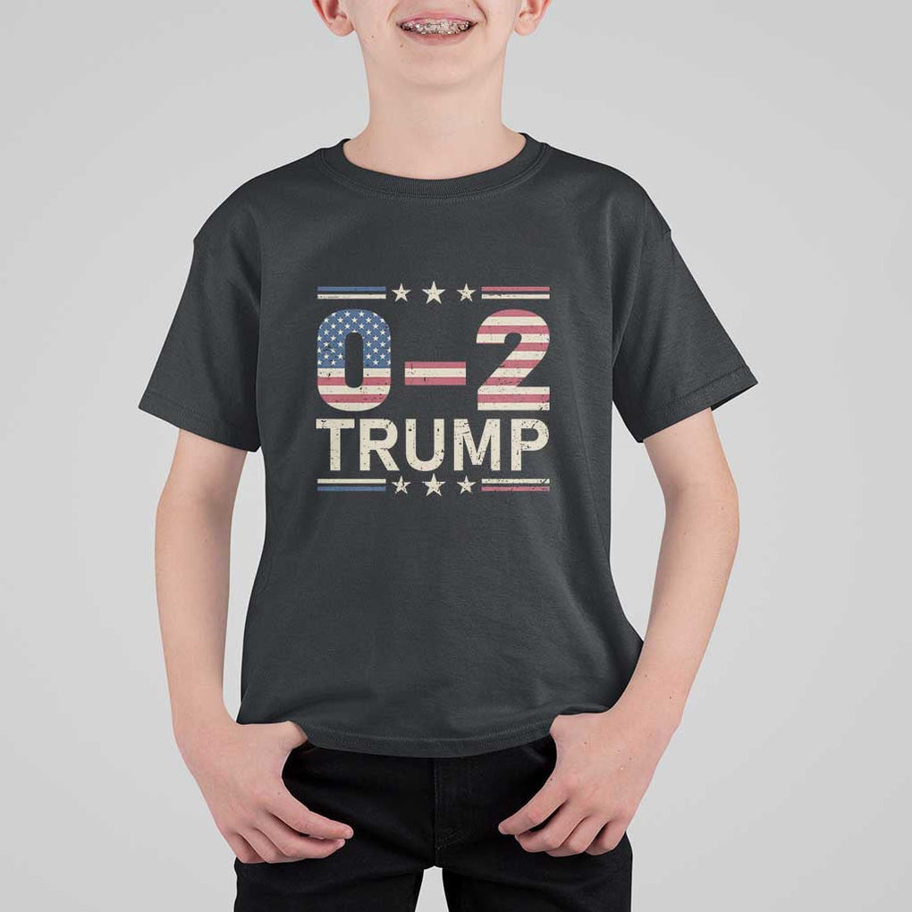 Trump Supporter T Shirt For Kid Trump 0 2 Fight Fight Fight You Missed Again Star USA Flag Stripes TS11 Black Print Your Wear