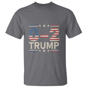 Trump Supporter T Shirt Trump 0 2 Fight Fight Fight You Missed Again Star USA Flag Stripes TS11 Charcoal Print Your Wear