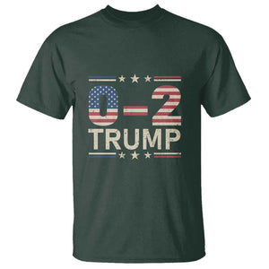 Trump Supporter T Shirt Trump 0 2 Fight Fight Fight You Missed Again Star USA Flag Stripes TS11 Dark Forest Green Print Your Wear