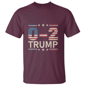 Trump Supporter T Shirt Trump 0 2 Fight Fight Fight You Missed Again Star USA Flag Stripes TS11 Maroon Print Your Wear