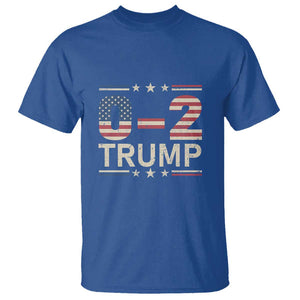 Trump Supporter T Shirt Trump 0 2 Fight Fight Fight You Missed Again Star USA Flag Stripes TS11 Royal Blue Print Your Wear