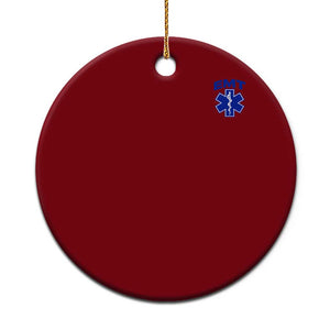 EMT Paramedic Emergency Medical Technician First Responder Ceramic Ornament