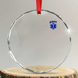 EMT Paramedic Emergency Medical Technician First Responder Crystal Glass Ornament