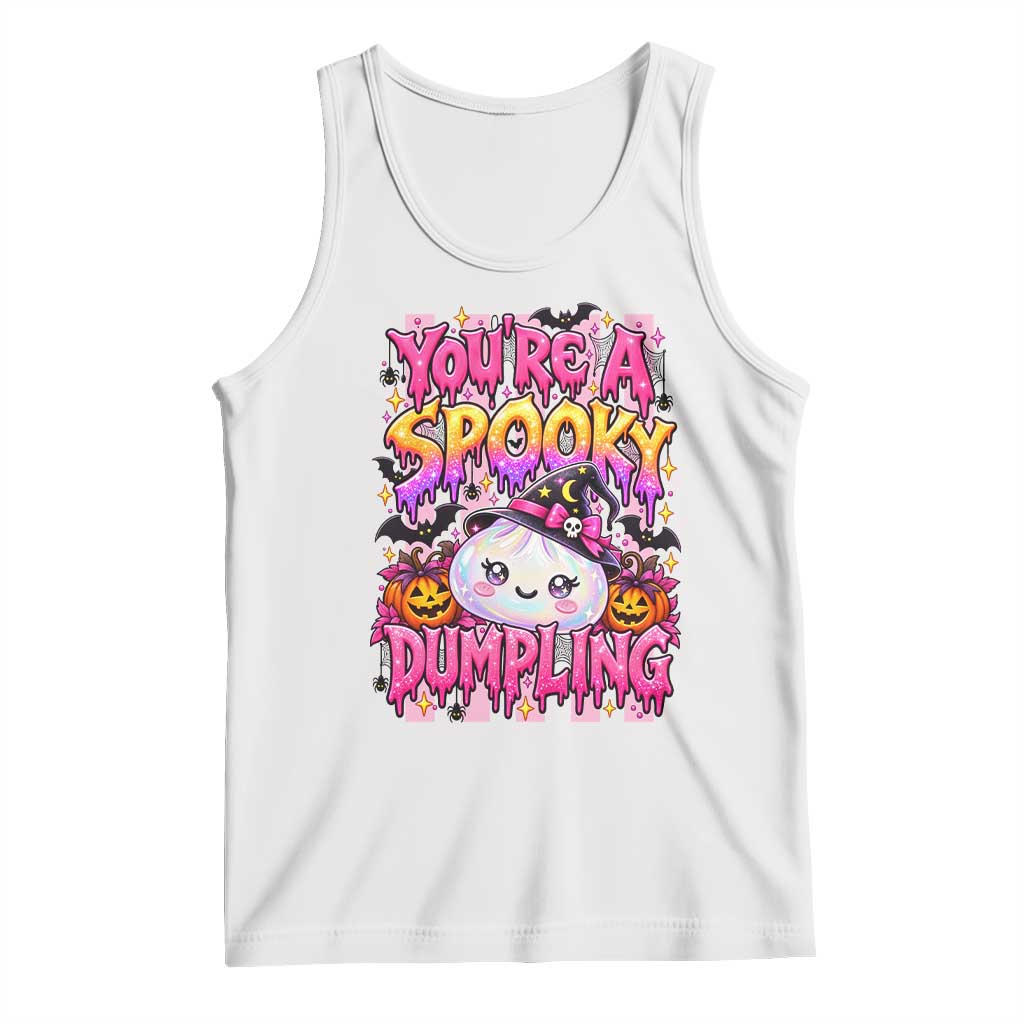 You Are A Spooky Dumpling Halloween Tank Top Kawaii Glitter Dim Sum Food Squishy