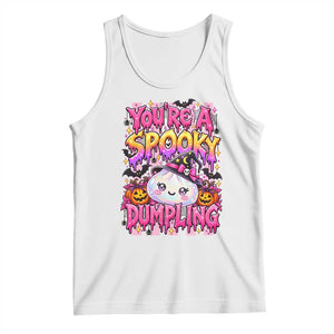 You Are A Spooky Dumpling Halloween Tank Top Kawaii Glitter Dim Sum Food Squishy