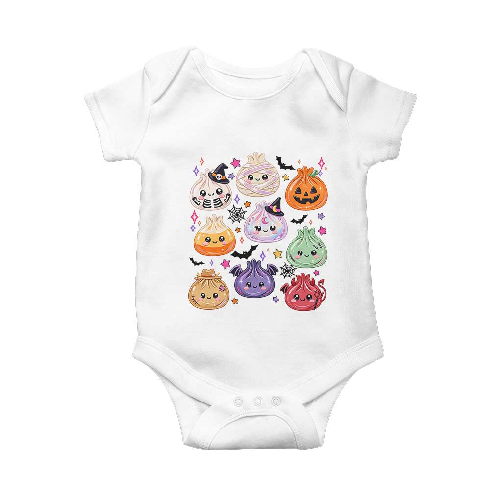 Glitter Dumpling Halloween Baby Onesie Kawaii Food Squishy Dim Sum