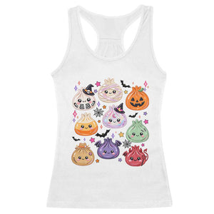 Glitter Dumpling Halloween Racerback Tank Top Kawaii Food Squishy Dim Sum