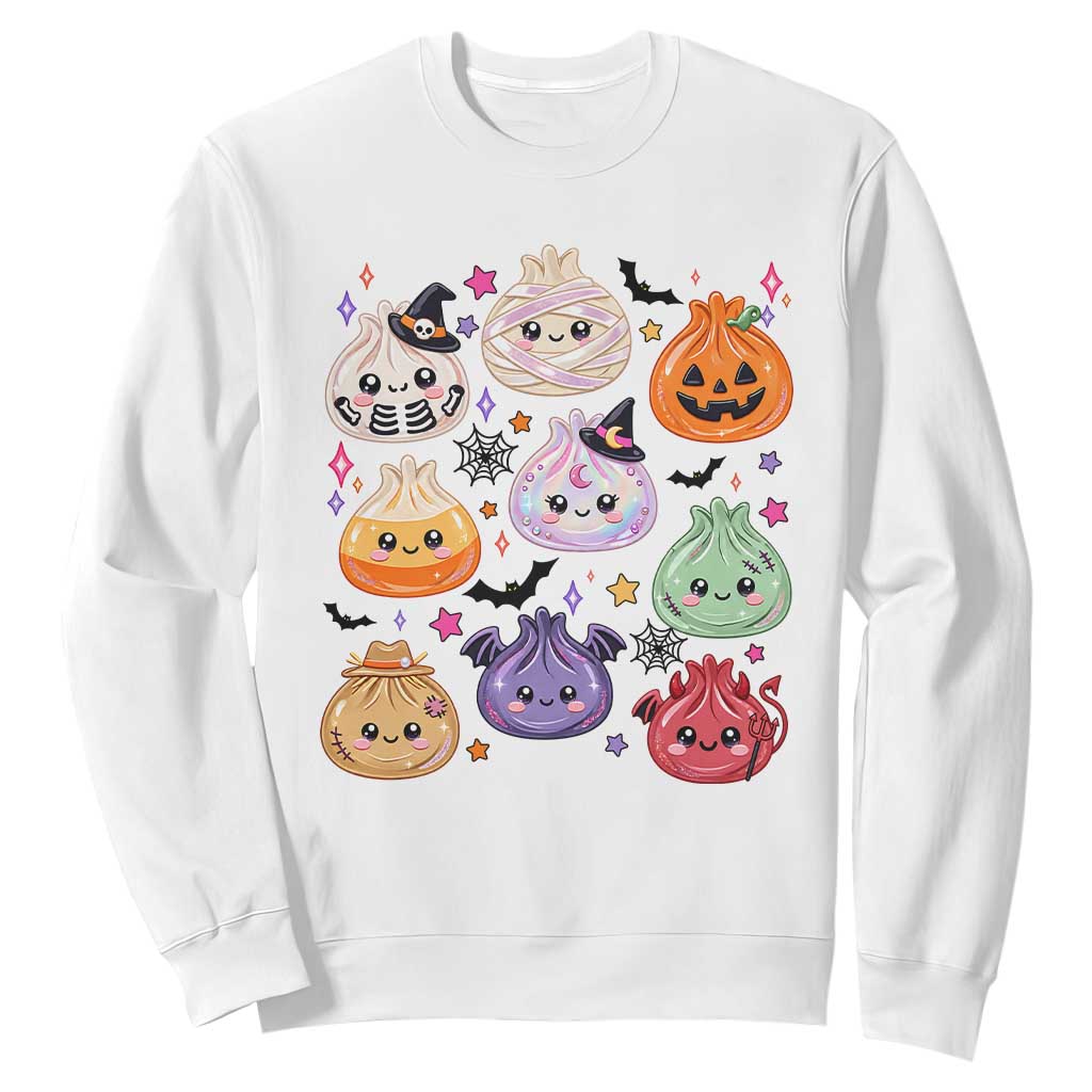 Glitter Dumpling Halloween Sweatshirt Kawaii Food Squishy Dim Sum