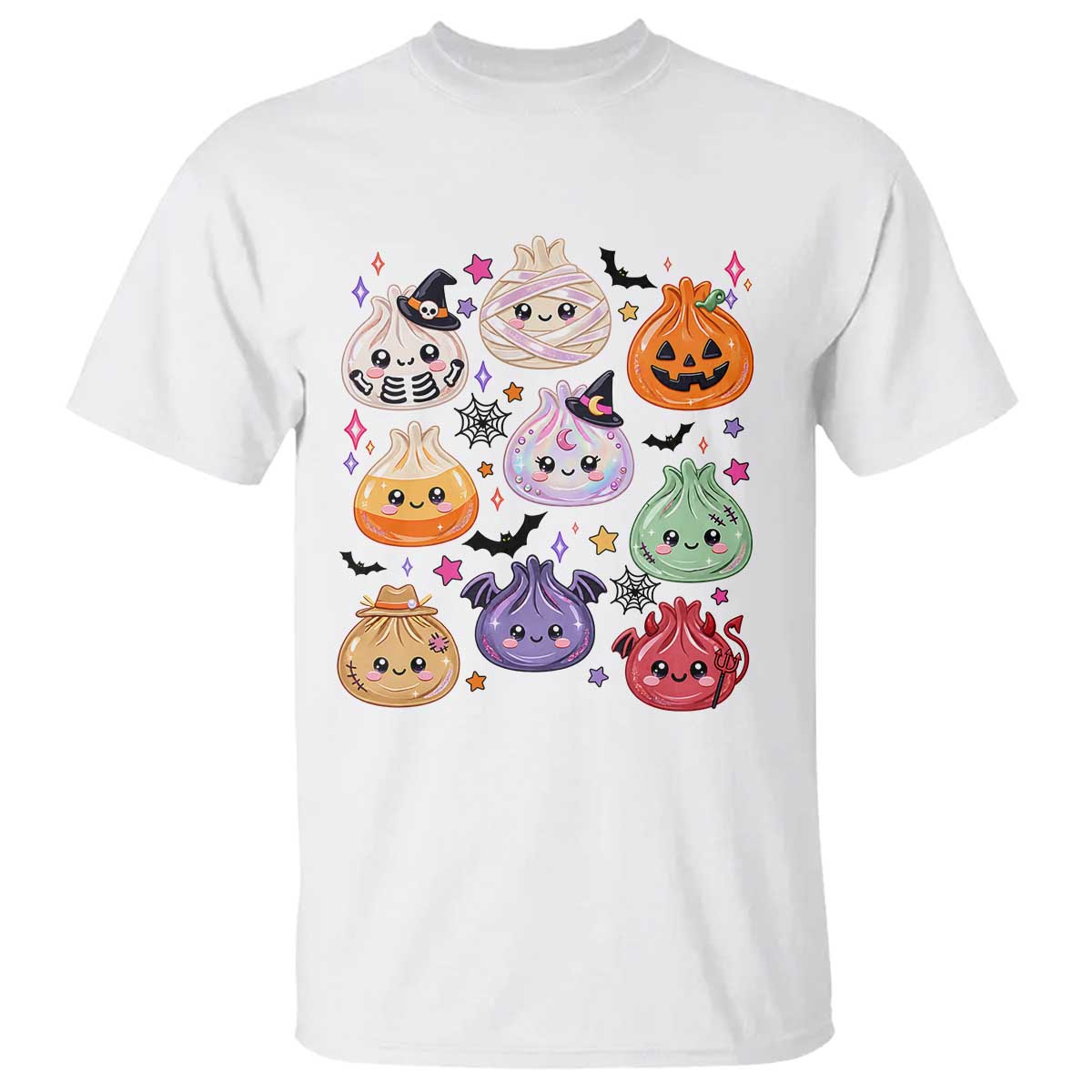 Glitter Dumpling Halloween T Shirt Kawaii Food Squishy Dim Sum