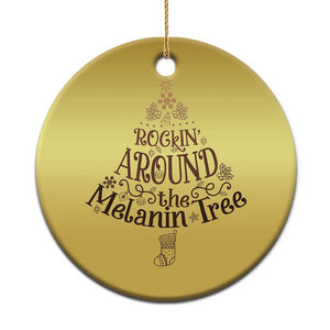 Christmas African American Christmas Ornament Rockin' Around The Melanin Tree Xmas TS11 Print Your Wear