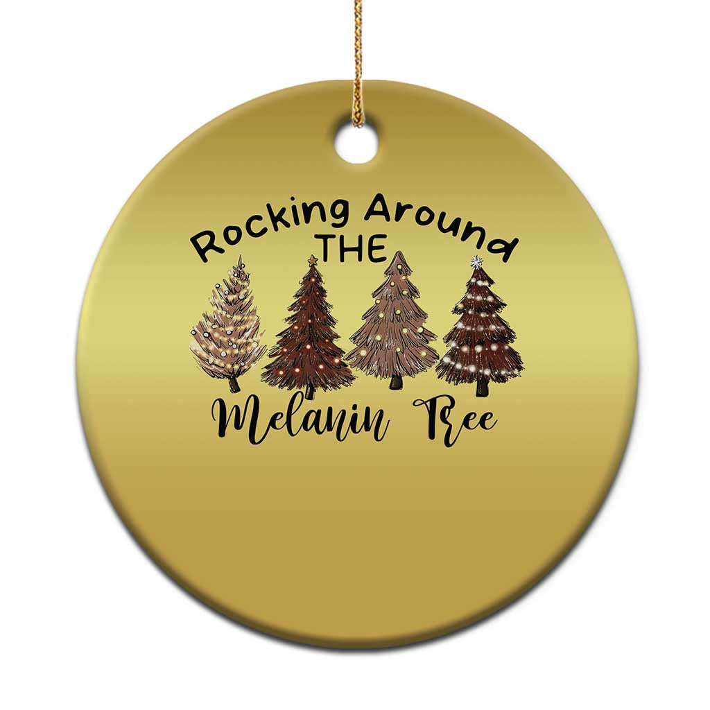 Xmas African American Christmas Ornament Rocking Around The Melanin Tree Xmas Tree TS11 Print Your Wear