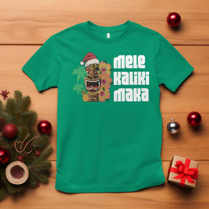 Christmas In Hawaii T Shirt Mele Kalikimaka Tiki Hibiscus Flower Santa Hat TS11 Irish Green Print Your Wear