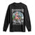 Christmas Female Santa Motorcycle Long Sleeve Shirt Sleighrider Custom Toys For Bad Kids Too TS11 Black Print Your Wear