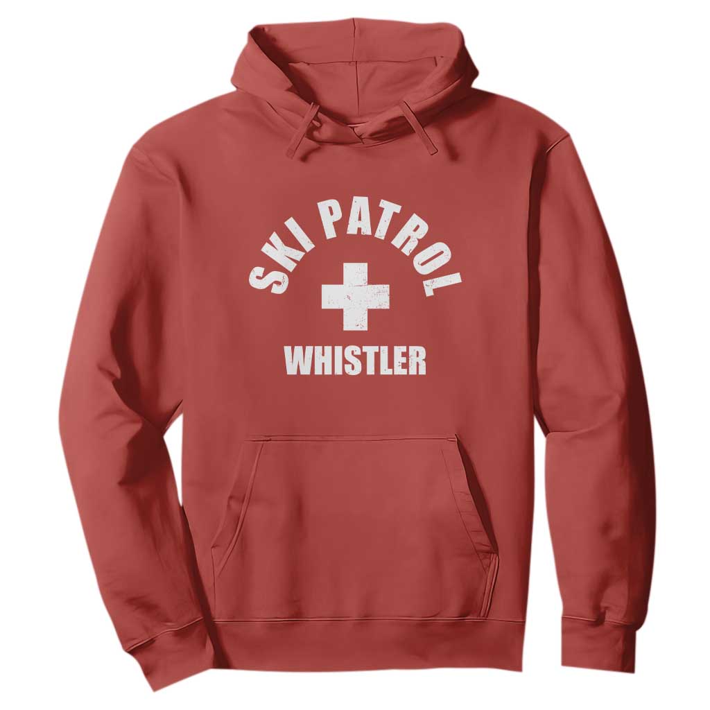 Ski Patrol Whistler Hoodie Winter Slopes Skiing Snowboarding TS11 Red Print Your Wear