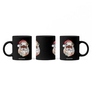 African American Christmas Retro Patchwork Black Santa Coffee Mug TS11 Print Your Wear