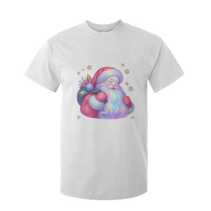 Iridescent Christmas Santa Printed Coquette Xmas T Shirt For Kid TS11 White Print Your Wear