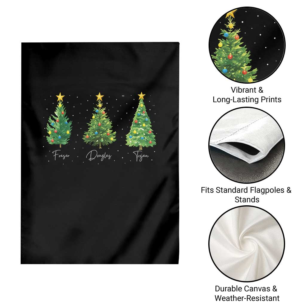 Funny Subtle FDT Resist Christmas Garden Flag Fraser Douglass Trojan Xmas Tree TS11 Print Your Wear