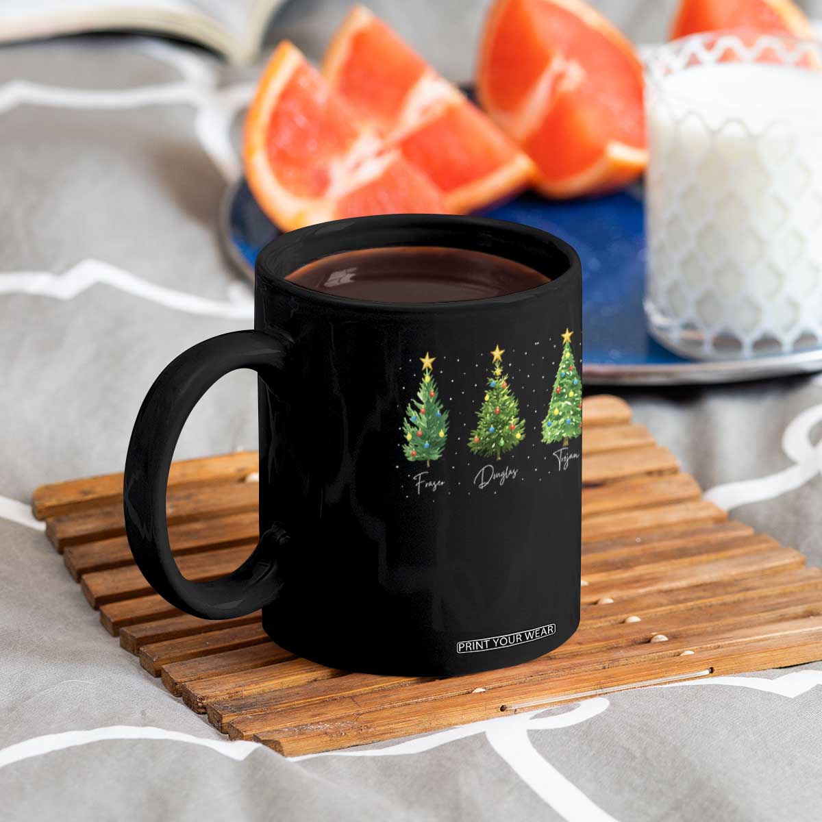 Funny Subtle FDT Resist Christmas Coffee Mug Fraser Douglass Trojan Xmas Tree TS11 Print Your Wear