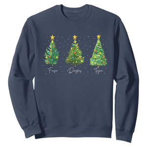 Funny Subtle FDT Resist Christmas Sweatshirt Fraser Douglass Trojan Xmas Tree TS11 Navy Print Your Wear