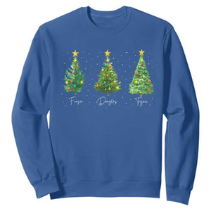 Funny Subtle FDT Resist Christmas Sweatshirt Fraser Douglass Trojan Xmas Tree TS11 Royal Blue Print Your Wear