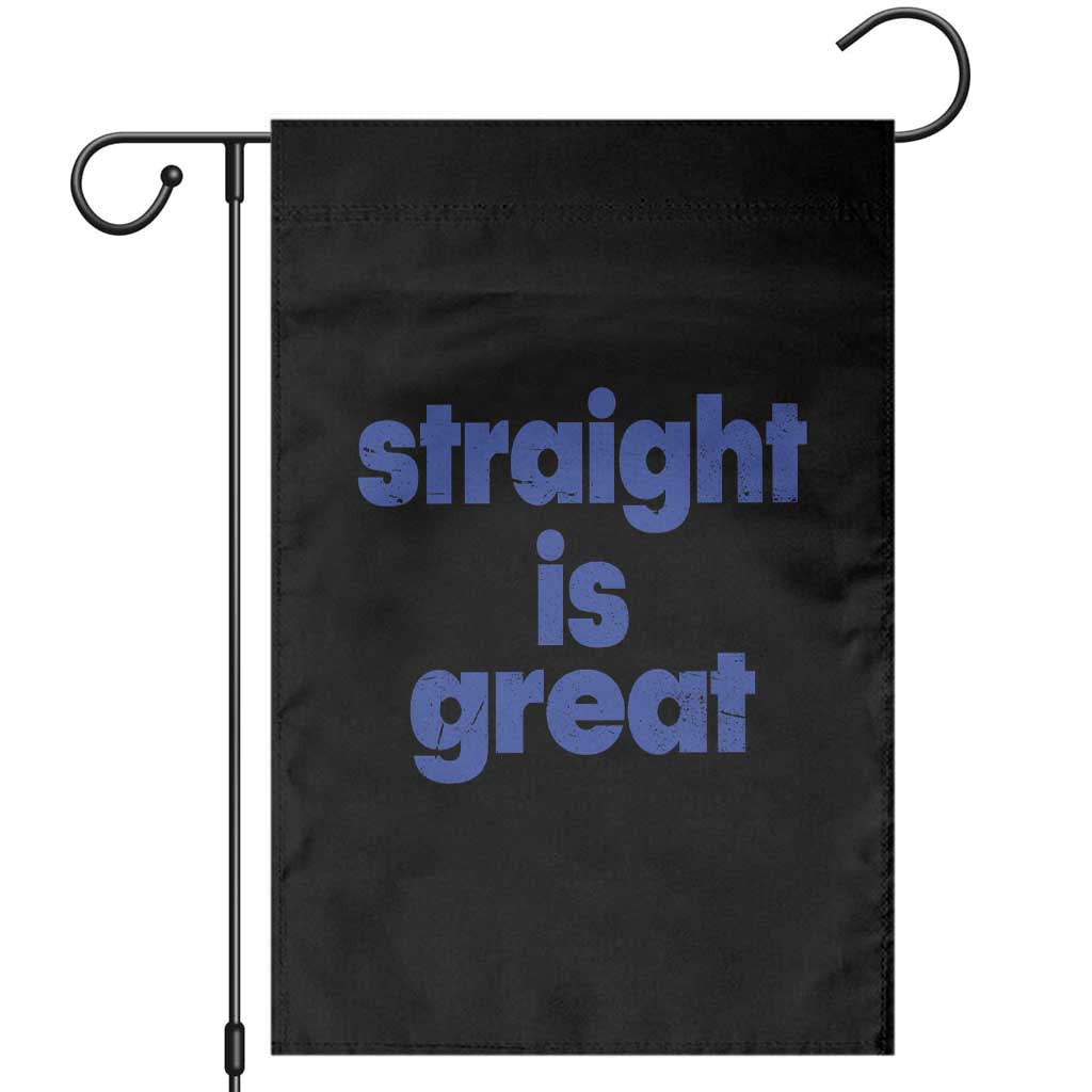 Straight Is Great Garden Flag Funny LGBT Boot Camp Instructor