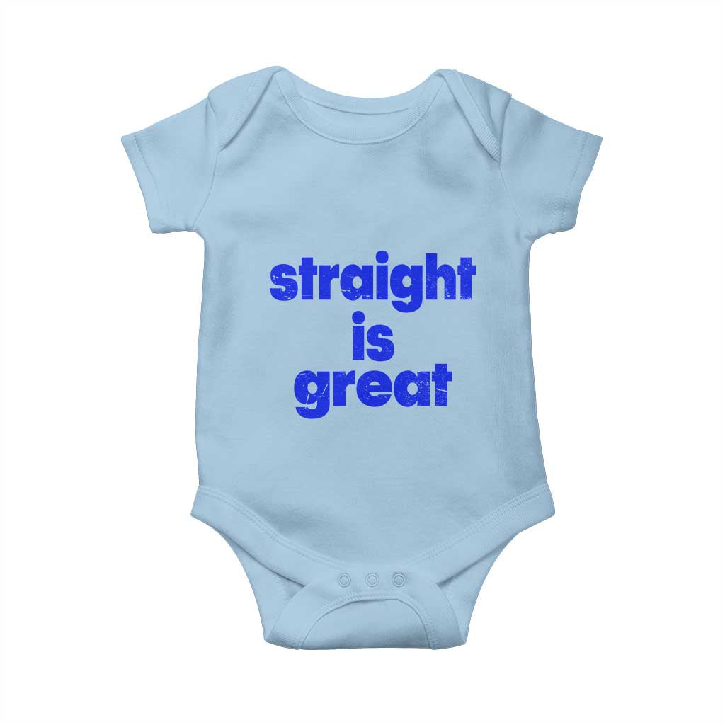 Straight Is Great Baby Onesie Funny LGBT Boot Camp Instructor