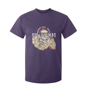 Funny Christmas Santa T Shirt For Kid Merry Rizzmas Sigmas Charisma Rizz Santa TS11 Purple Print Your Wear