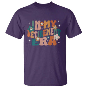 Funny In My Retirement Era T Shirt Retired 2025 Retro Flower TS11 Purple Print Your Wear