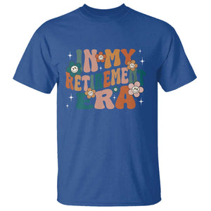 Funny In My Retirement Era T Shirt Retired 2025 Retro Flower TS11 Royal Blue Print Your Wear