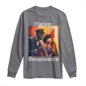 Harlem Renaissance Long Sleeve Shirt Jazz Music 1920s Black History Month TS11 Charcoal Print Your Wear