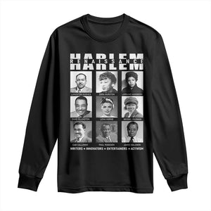 Harlem Renaissance Long Sleeve Shirt Black Writers Innovators Entertainers Activism Black History Month TS11 Black Print Your Wear