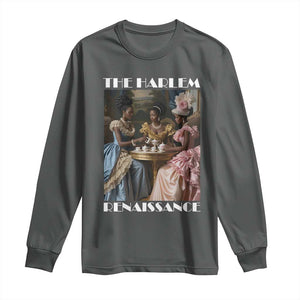 The Harlem Renaissance Long Sleeve Shirt African American Historical Black History Month TS11 Dark Heather Print Your Wear