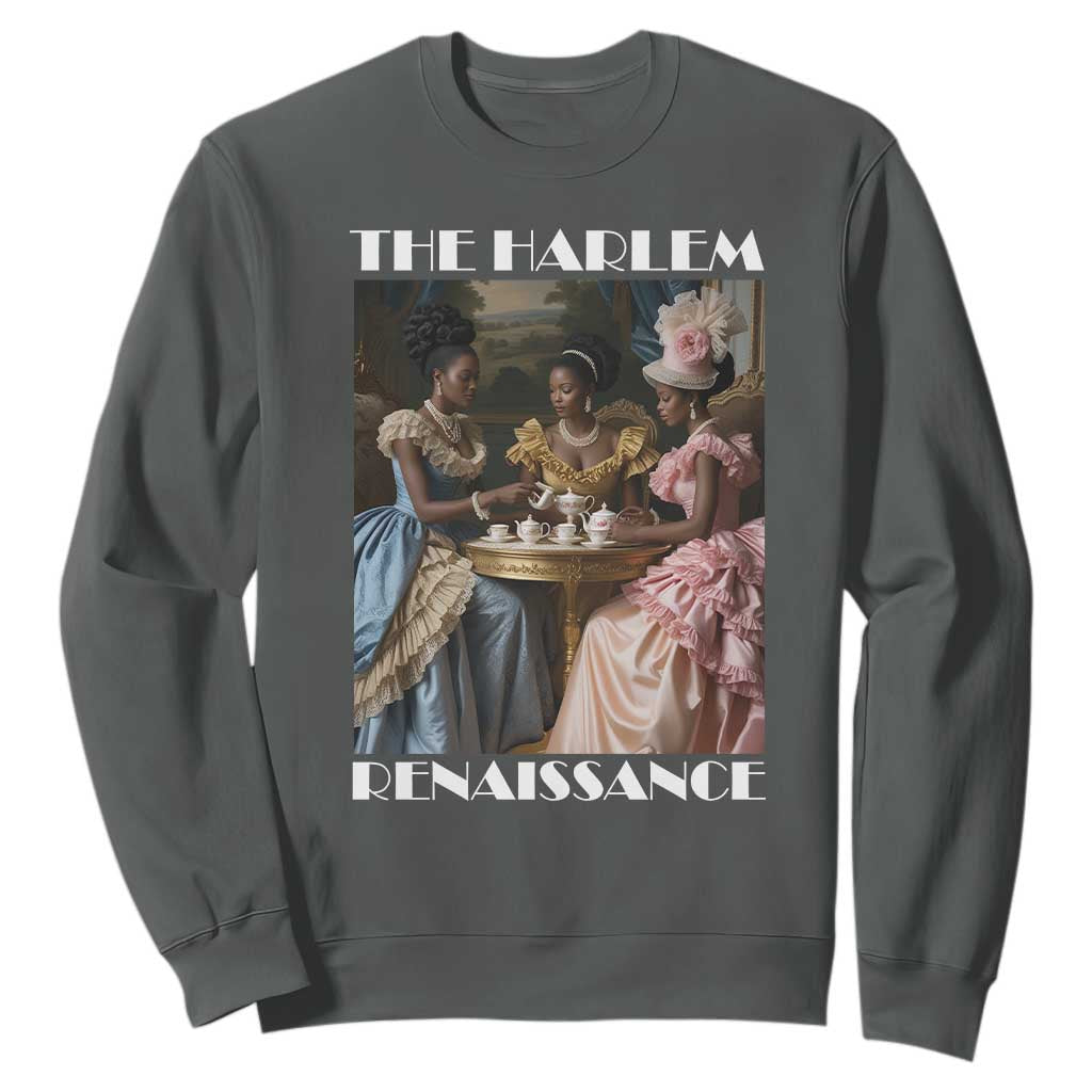 The Harlem Renaissance Sweatshirt African American Historical Black History Month TS11 Dark Heather Print Your Wear