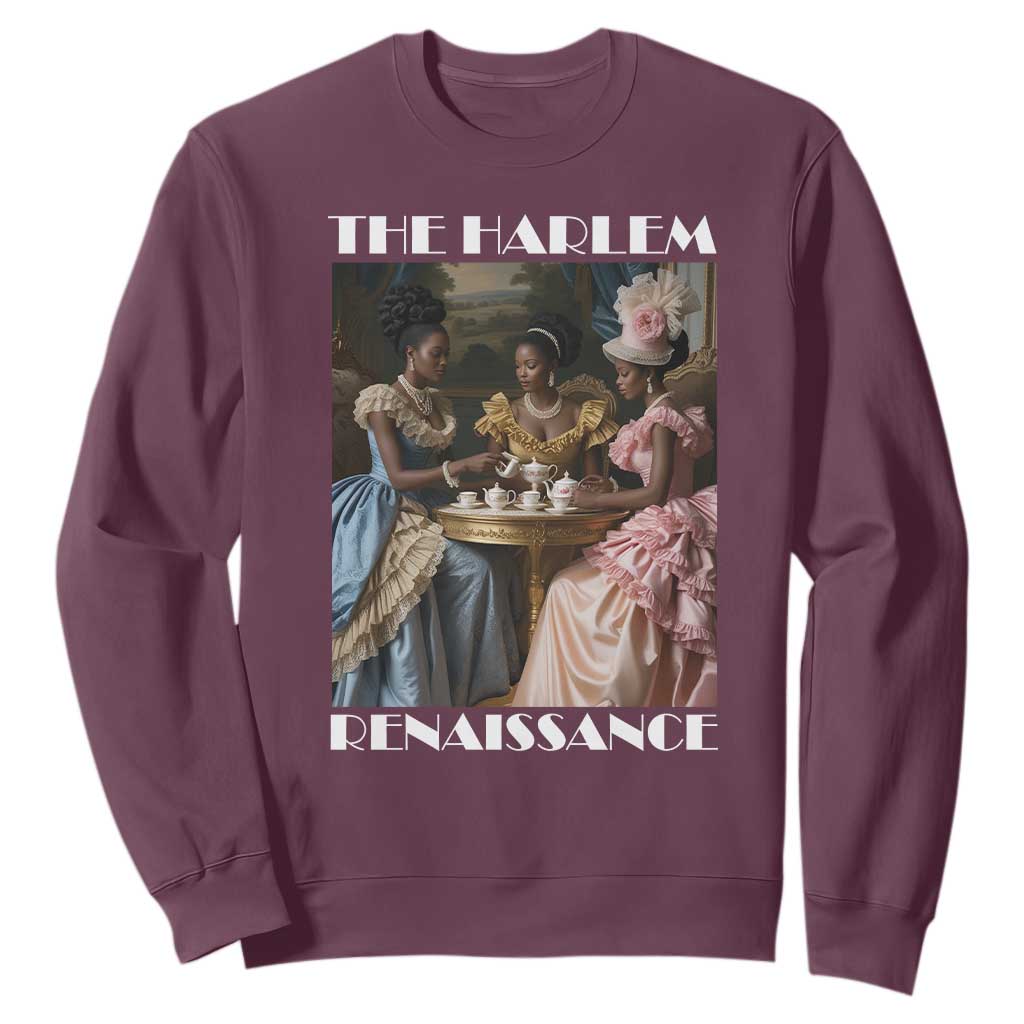 The Harlem Renaissance Sweatshirt African American Historical Black History Month TS11 Maroon Print Your Wear