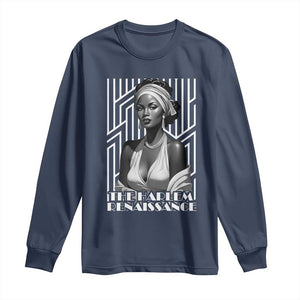 The Harlem Renaissance Long Sleeve Shirt Black Woman 1920s Black History Month TS11 Navy Print Your Wear