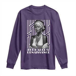 The Harlem Renaissance Long Sleeve Shirt Black Woman 1920s Black History Month TS11 Purple Print Your Wear