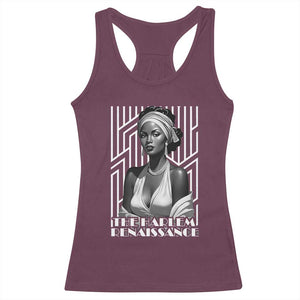 The Harlem Renaissance Racerback Tank Top Black Woman 1920s Black History Month TS11 Maroon Print Your Wear