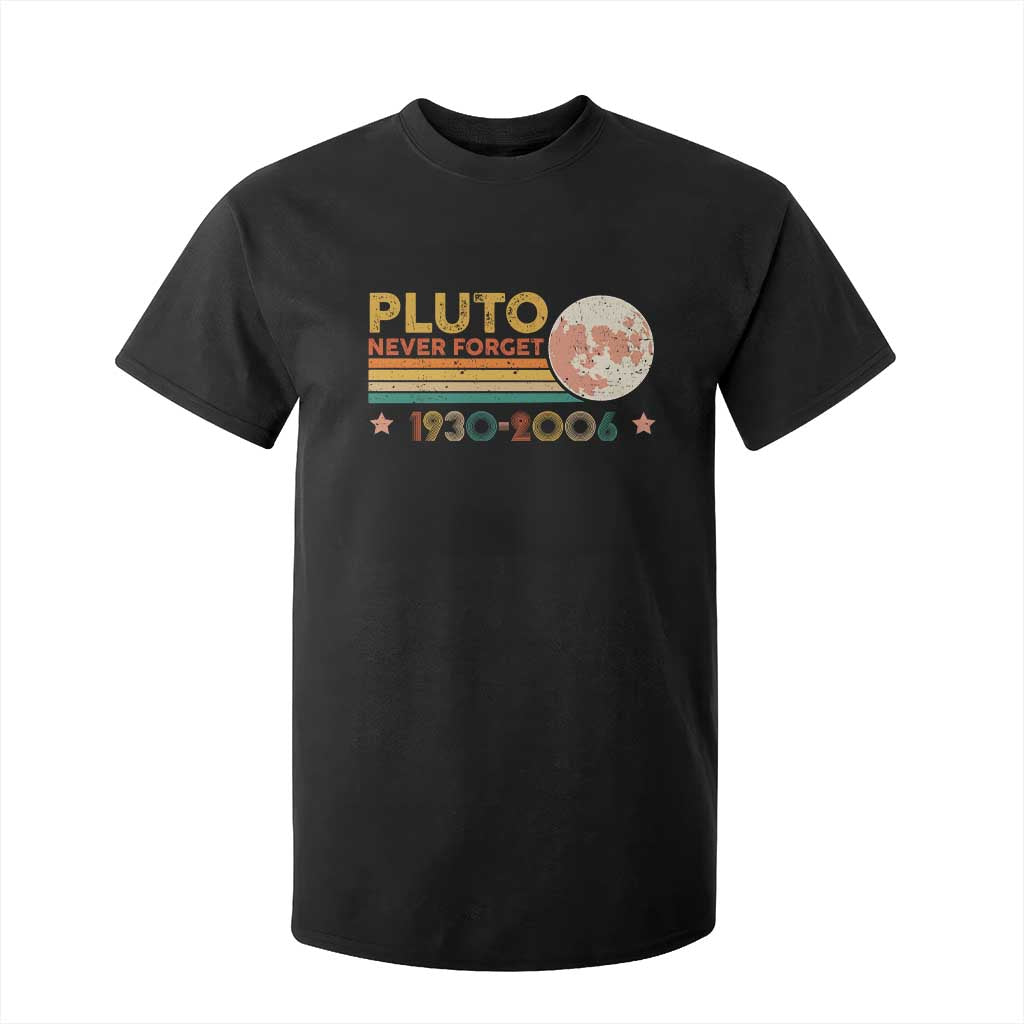 Funny Never Forget Pluto 1930 2006 T Shirt For Kid Retro Stripes