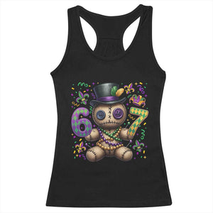 Funny Mardi Gras 67 Voodoo Doll Racerback Tank Top Fat Tuesday Six Seven Meme TS11 Black Print Your Wear
