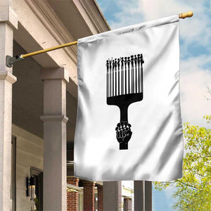Afro Pick Comb Strong Black Power Fist Garden Flag TS11 Print Your Wear
