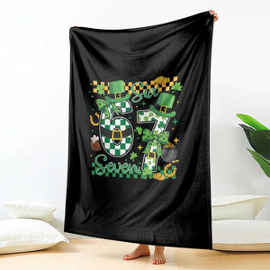 67 St Patricks Day Throw Blanket Funny Six Seven Meme Lucky Shamrock TS11 Print Your Wear