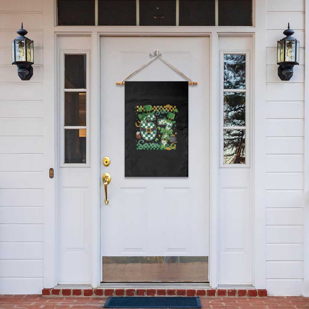 67 St Patricks Day Garden Flag Funny Six Seven Meme Lucky Shamrock TS11 Print Your Wear
