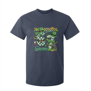 67 St Patricks Day T Shirt For Kid Funny Six Seven Meme Lucky Shamrock TS11 Navy Print Your Wear