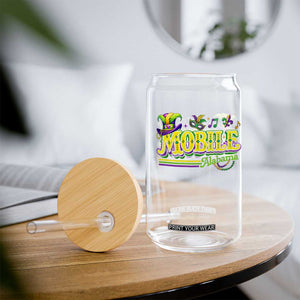 Mardi Gras Mobile Alabama AL Carnival Beads Glass Can TS11 Print Your Wear