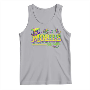 Mardi Gras Mobile Alabama AL Carnival Beads Tank Top TS11 Athletic Heather Print Your Wear