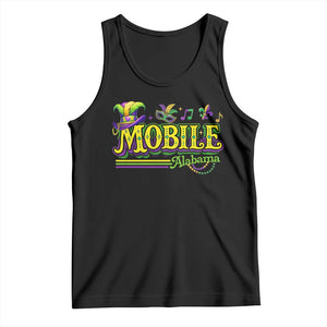 Mardi Gras Mobile Alabama AL Carnival Beads Tank Top TS11 Black Print Your Wear