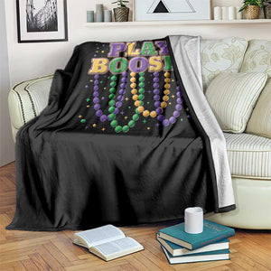 Funny Play Boosie Mardi Gras Throw Blanket Beads Fat Tuesday Carnival TS11 Print Your Wear