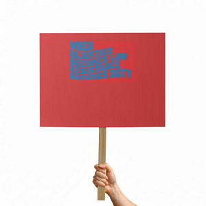 When Injustice Becomes Law Resistance Becomes Duty Protest Sign Thomas Jefferson Quotes TS11 Horizontal 18" × 24" Red Print Your Wear